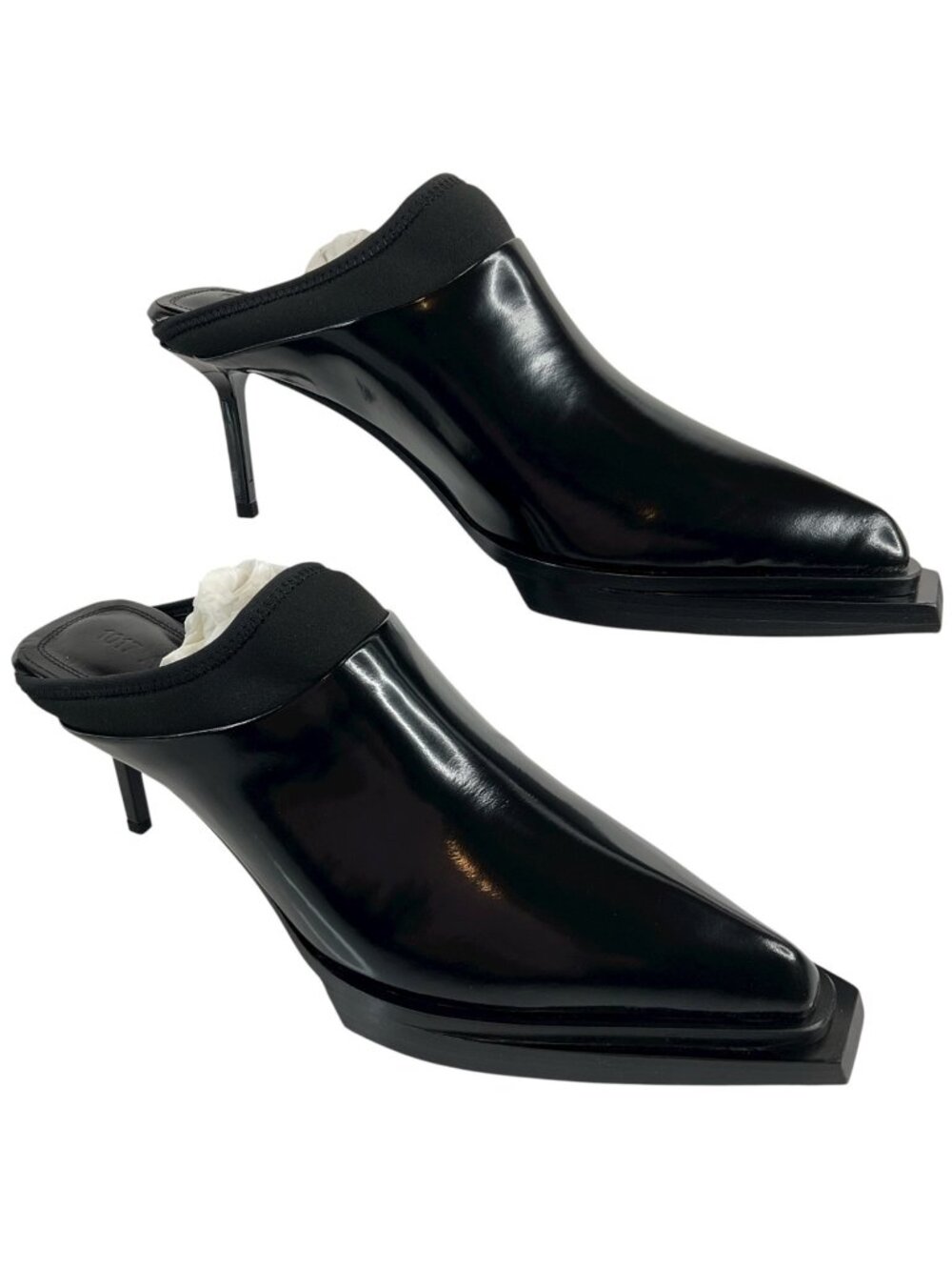 1017 ALYX 9SM Shoes Women US9 UK6 EU39 Black Leather Mule Designer New $625